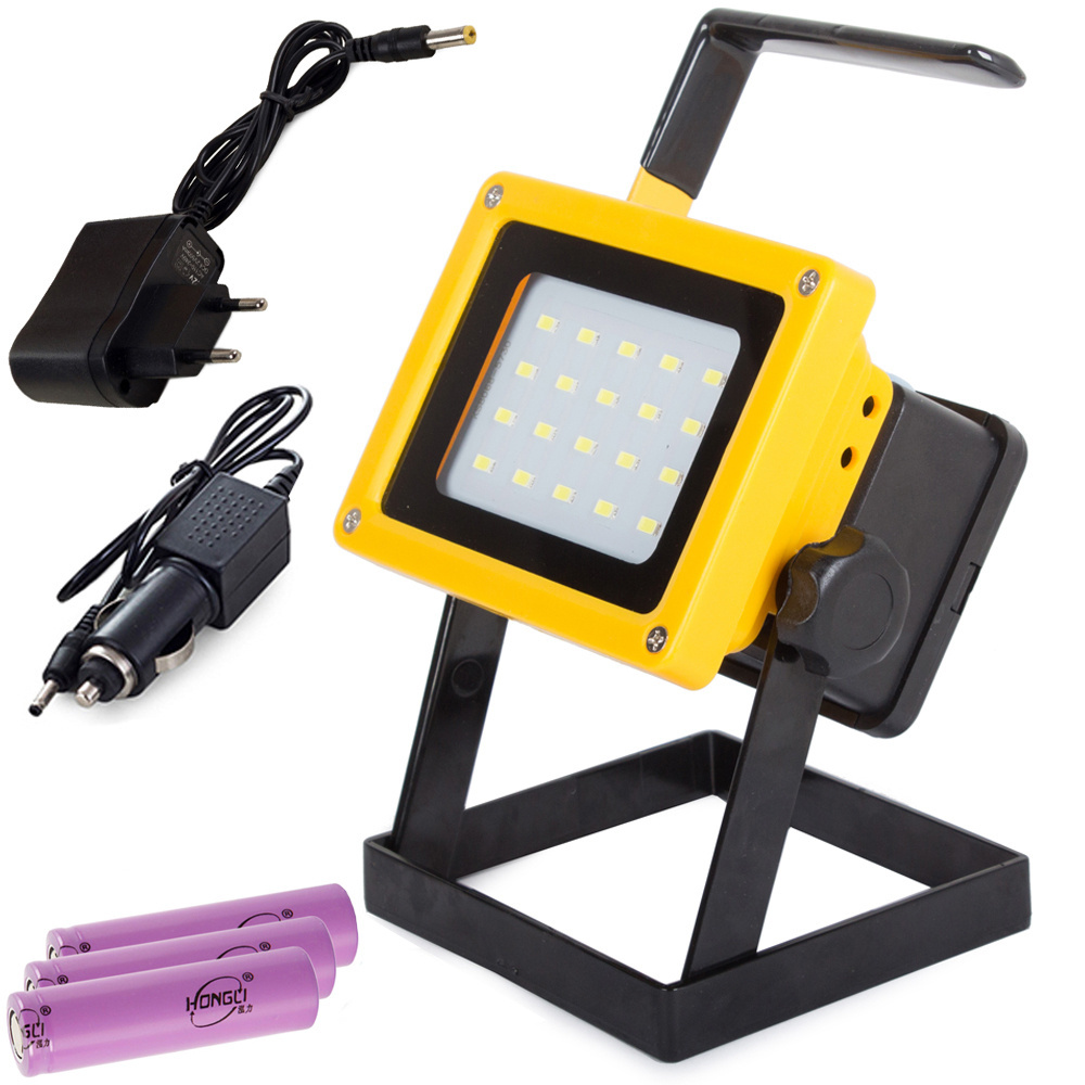 Led halogeninis prožektorius 100w su įkraunama baterija
