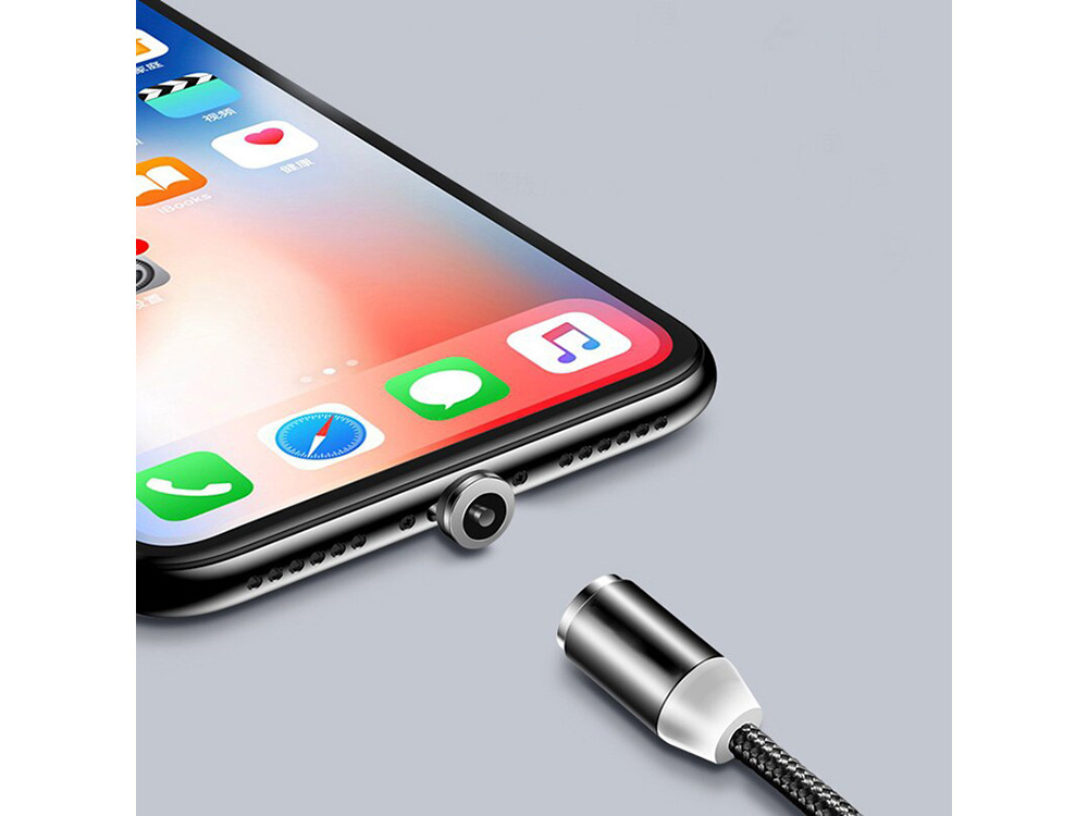 Įkrovimo laidas su magnetu 3in1, 1m