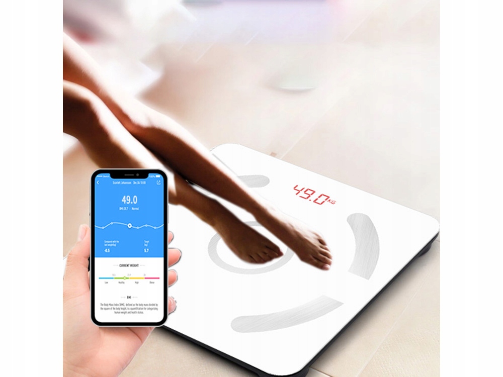 Analitinės vonios kambario bluetooth svarstyklės 180kg zwy glass