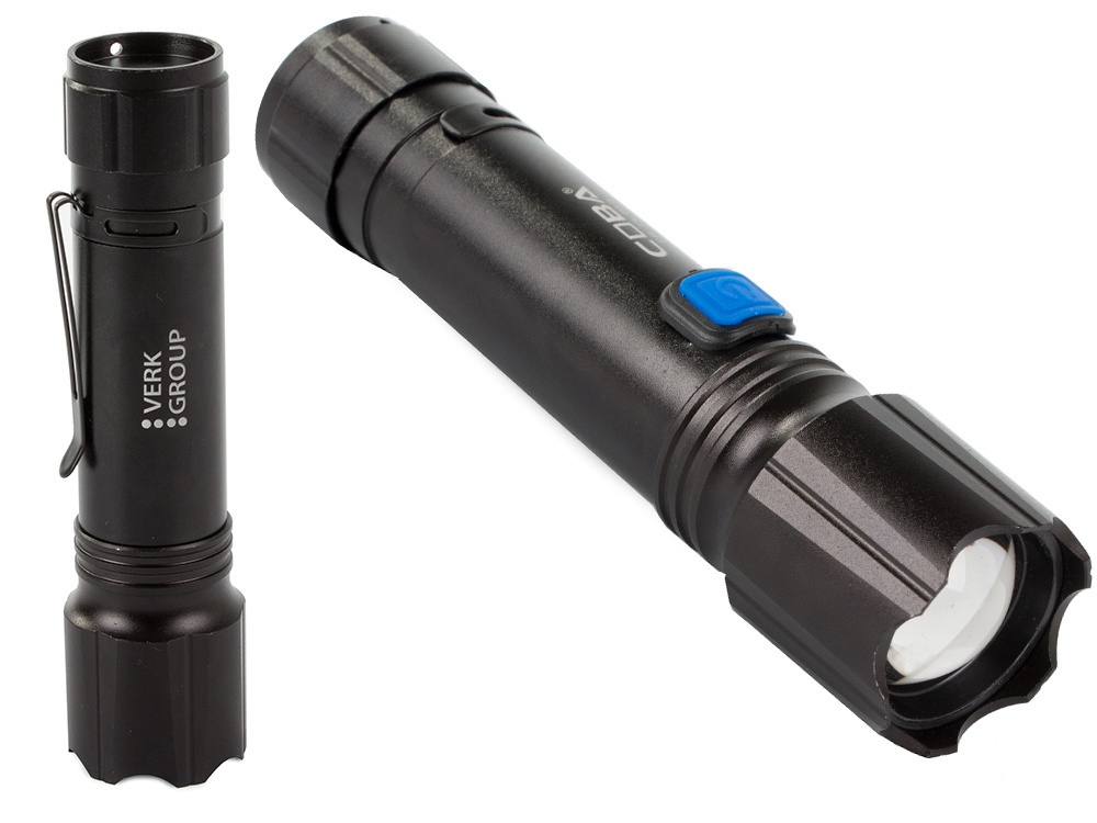 Taktinis žibintuvėlis cb-39 su cree xhp50 dioda ir 1000 m nuotoliu