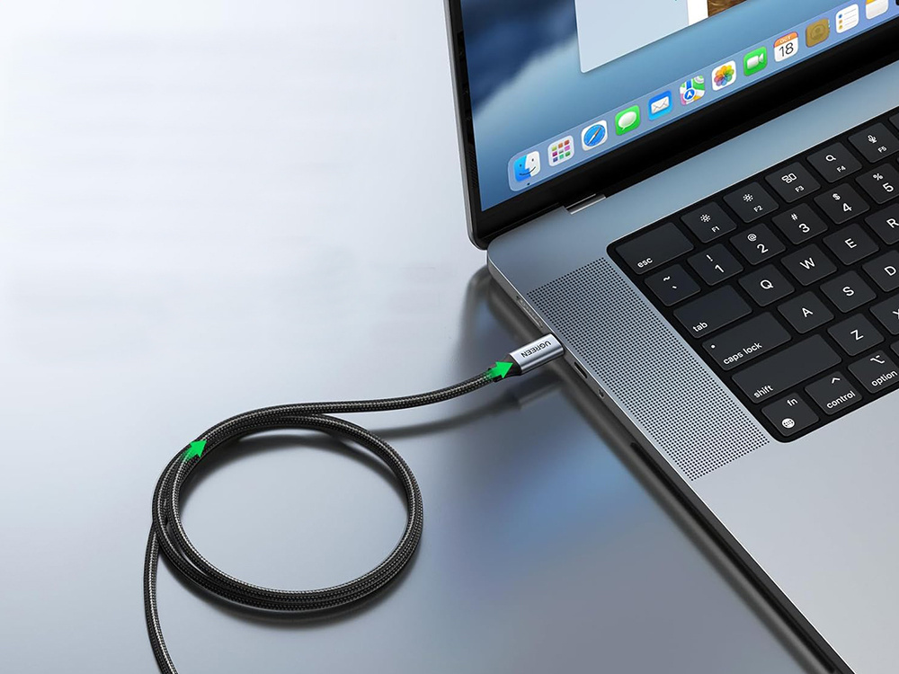 Usb-c kabelis 2m ilgio su apsauginiu apvalkalu