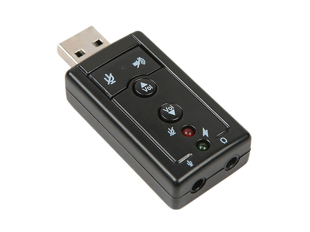 Usb garso plokštė su 7.1 sistema ir 3,5 mm jungtimi
