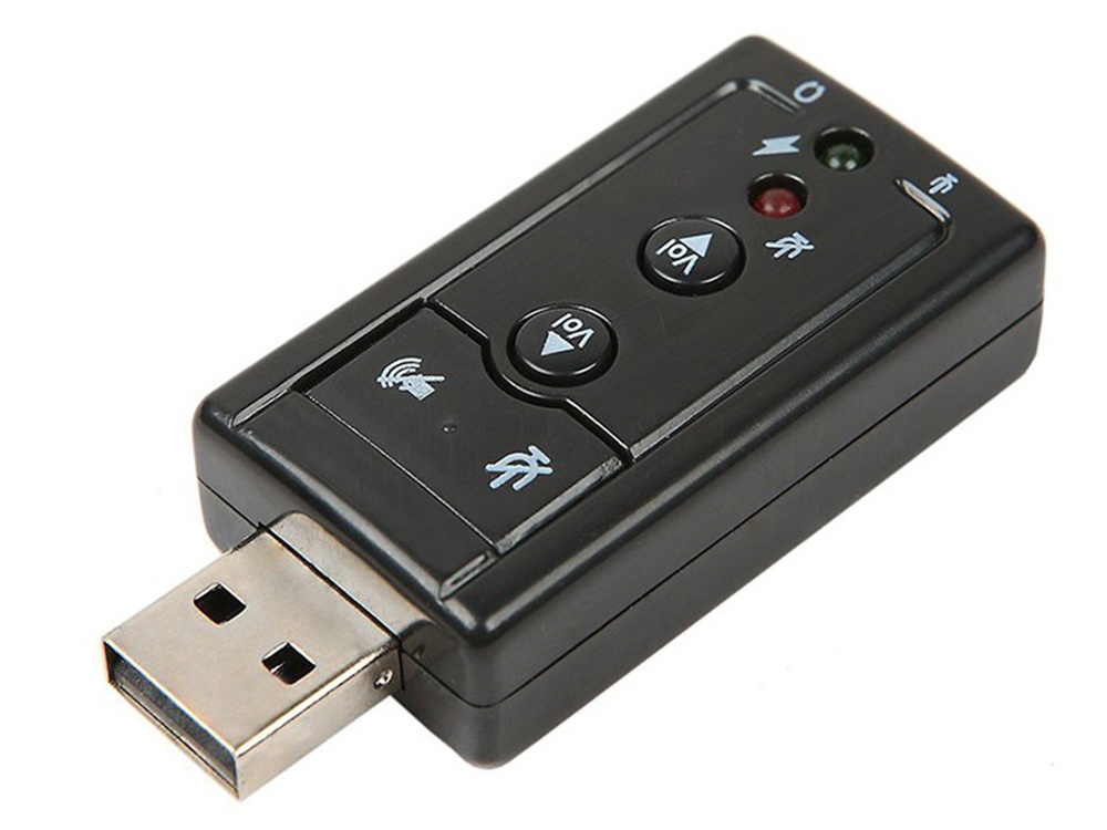 Usb garso plokštė su 7.1 sistema ir 3,5 mm jungtimi
