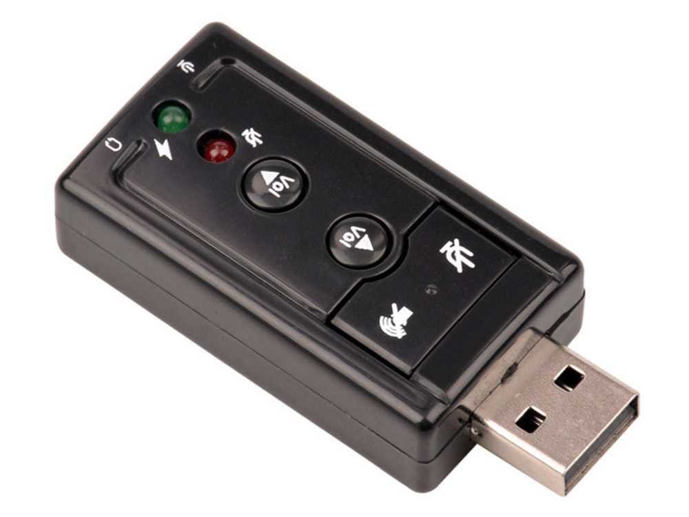 Usb garso plokštė su 7.1 sistema ir 3,5 mm jungtimi