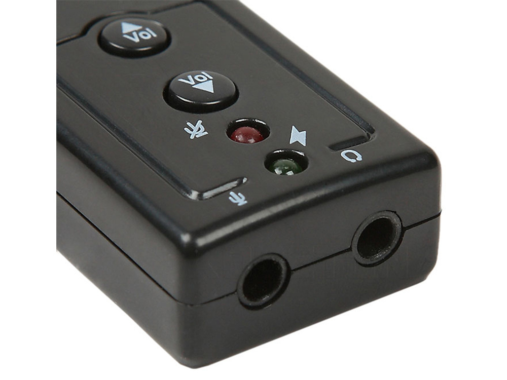 Usb garso plokštė su 7.1 sistema ir 3,5 mm jungtimi