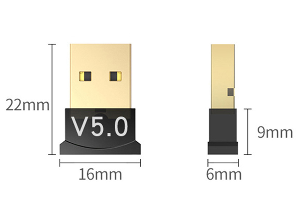 Bluetooth adapteris usb 5.0 20m