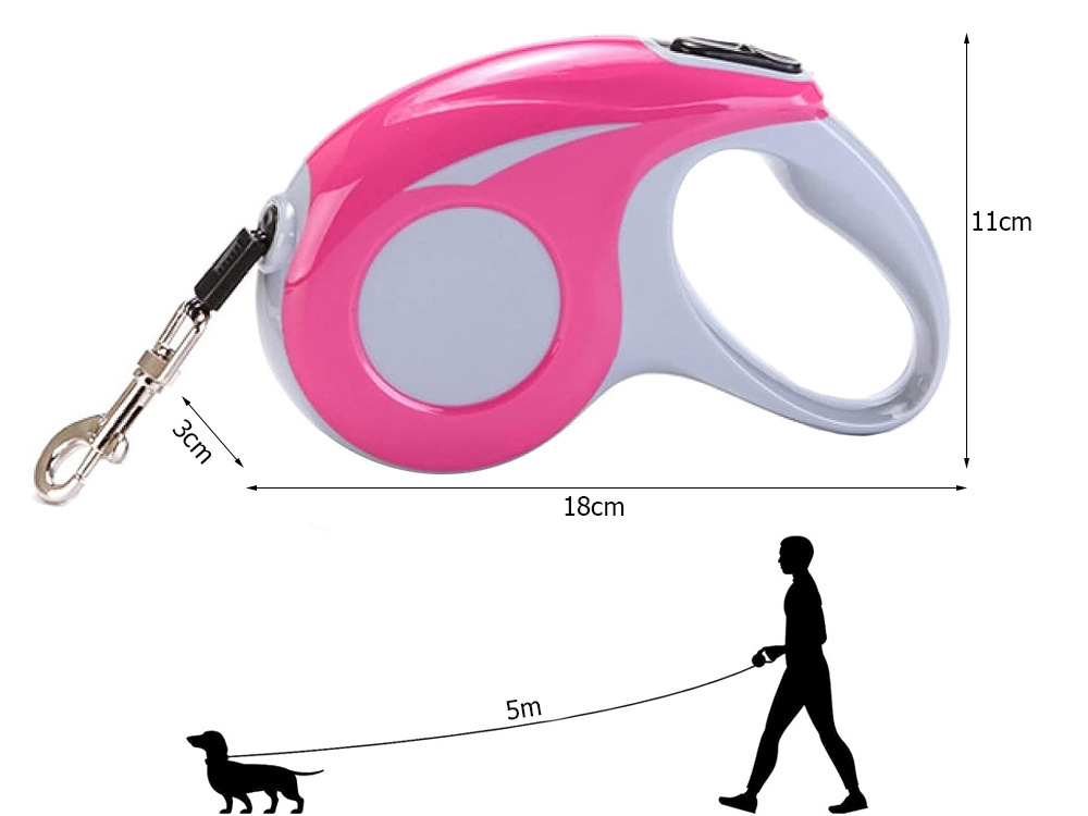 Automatinis pavadėlis šunims 5m, 15kg