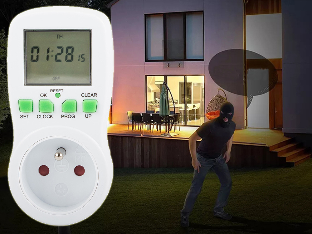 Laikmatis su lcd ekranu, 3680w, 230v