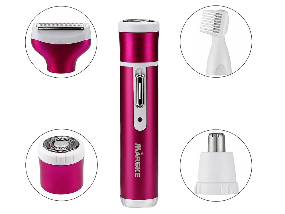 Daugiafunkcinis kūno depiliatorius 4in1 su usb įkrovimu