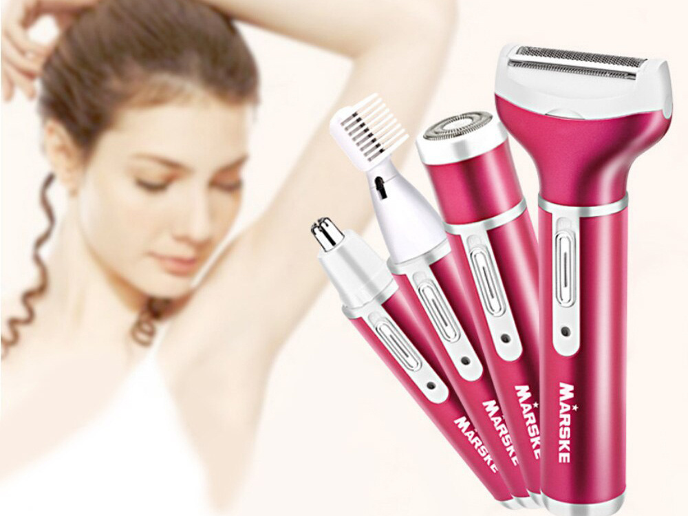 Daugiafunkcinis kūno depiliatorius 4in1 su usb įkrovimu