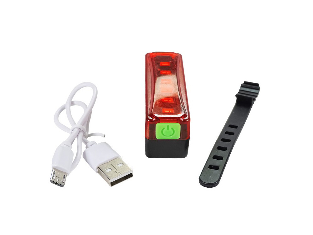Dviračio galinė lempa su led apšvietimu ir usb įkrovimu