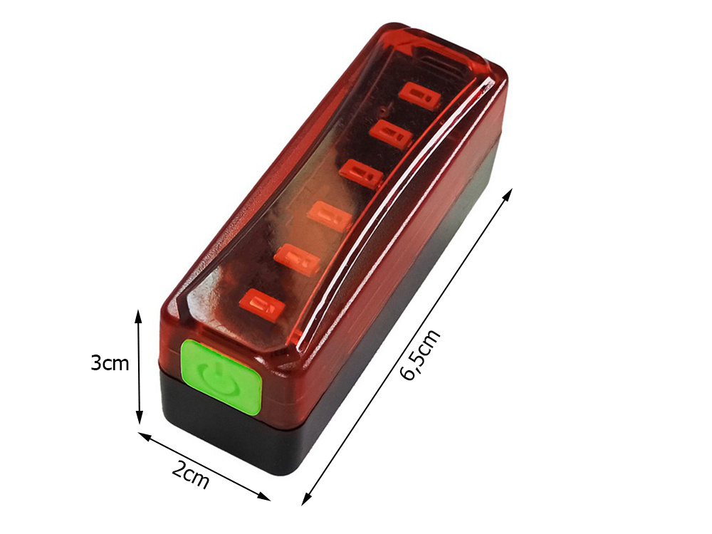 Dviračio galinė lempa su led apšvietimu ir usb įkrovimu