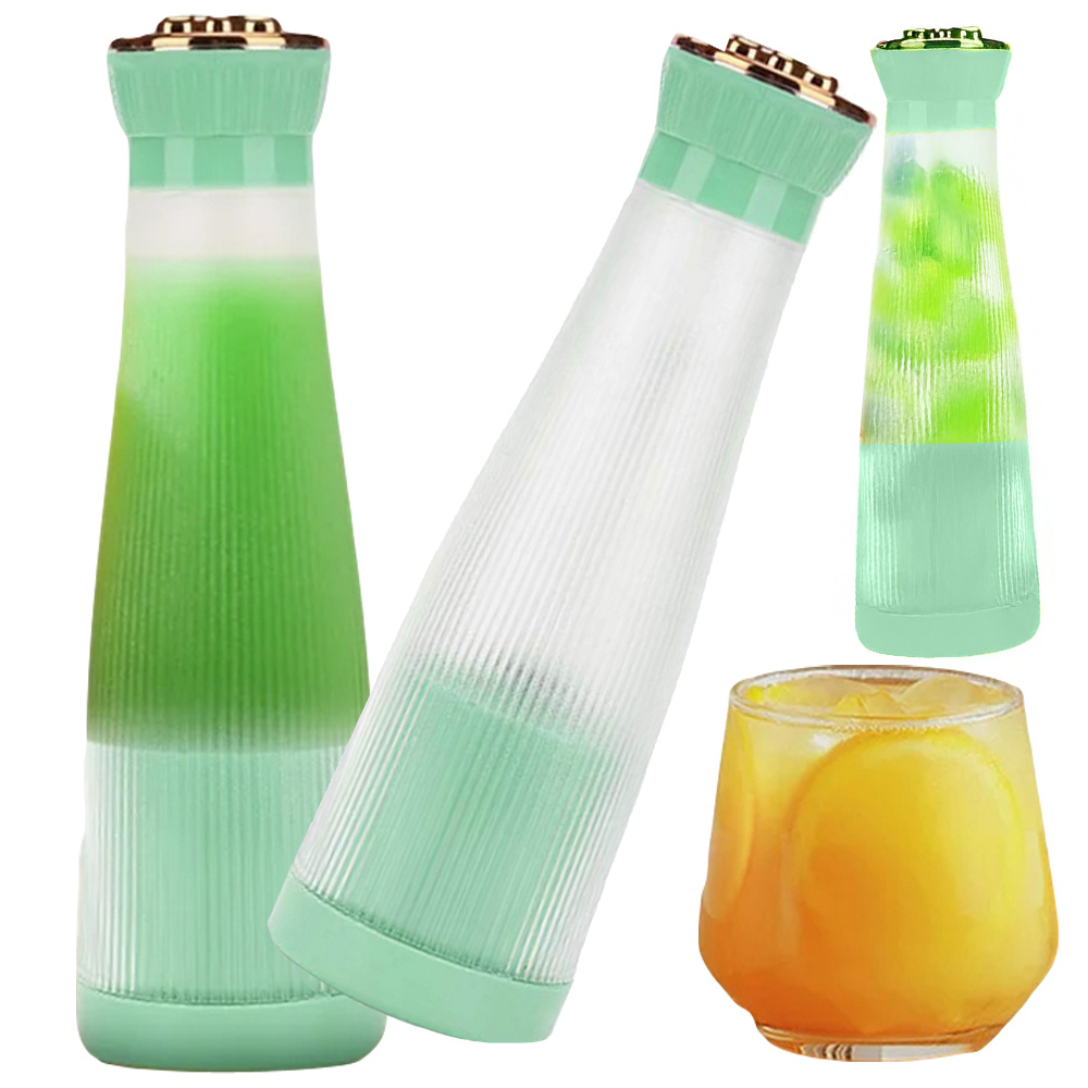 Nešiojamas trintuvas kokteiliams su usb jungtimi, 400 ml, žalias