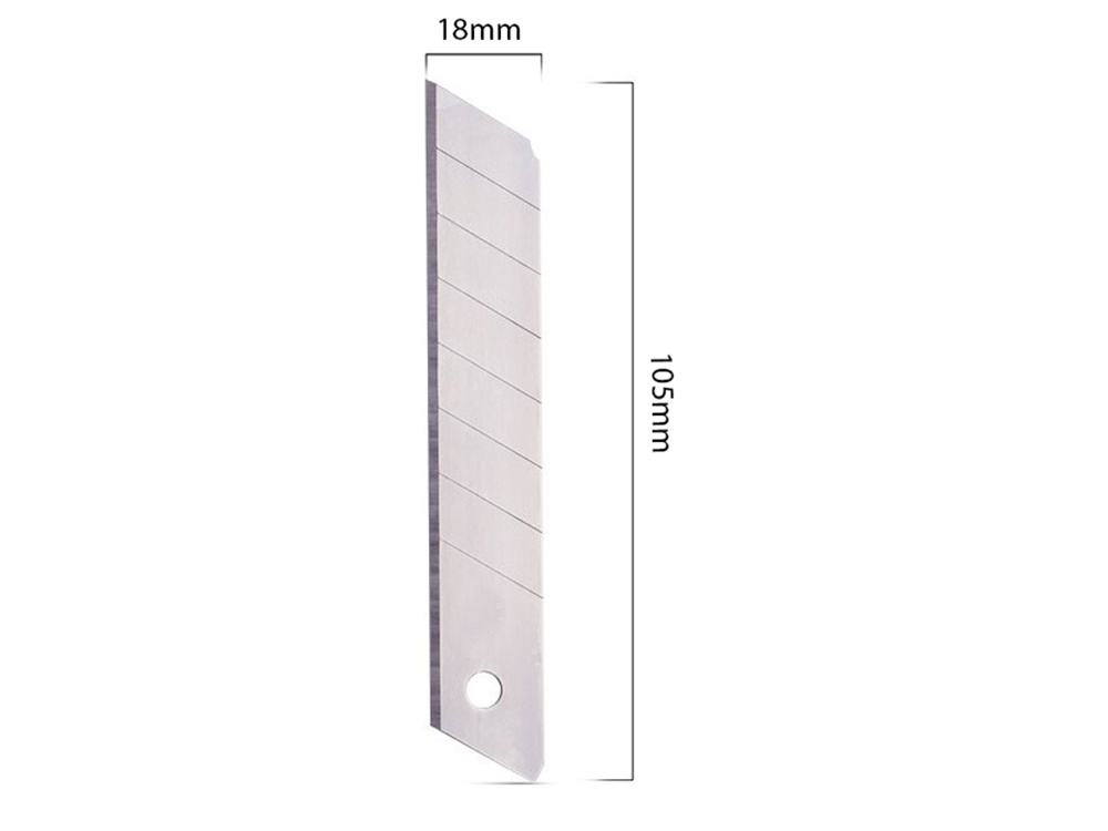 18 mm keičiami peilio ašmenys, 10 vnt.