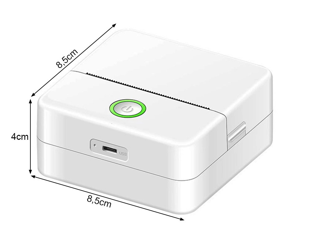 Nešiojamas mini terminis spausdintuvas su bluetooth