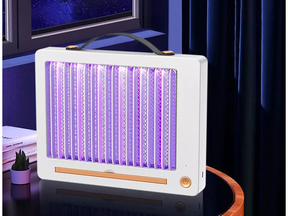 Elektrinė vabzdžių gaudyklė su uv lempa, 3w, įkraunama per usb-c