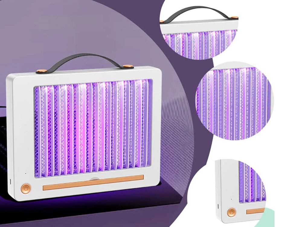 Elektrinė vabzdžių gaudyklė su uv lempa, 3w, įkraunama per usb-c
