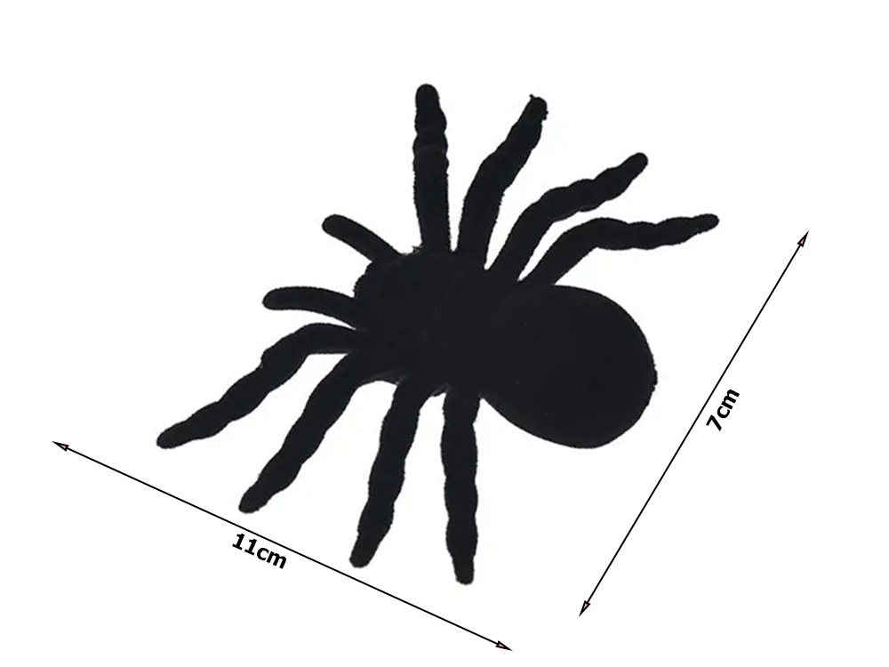 Helovyno dekoratyviniai vorai, 4 vnt, 7x11 cm
