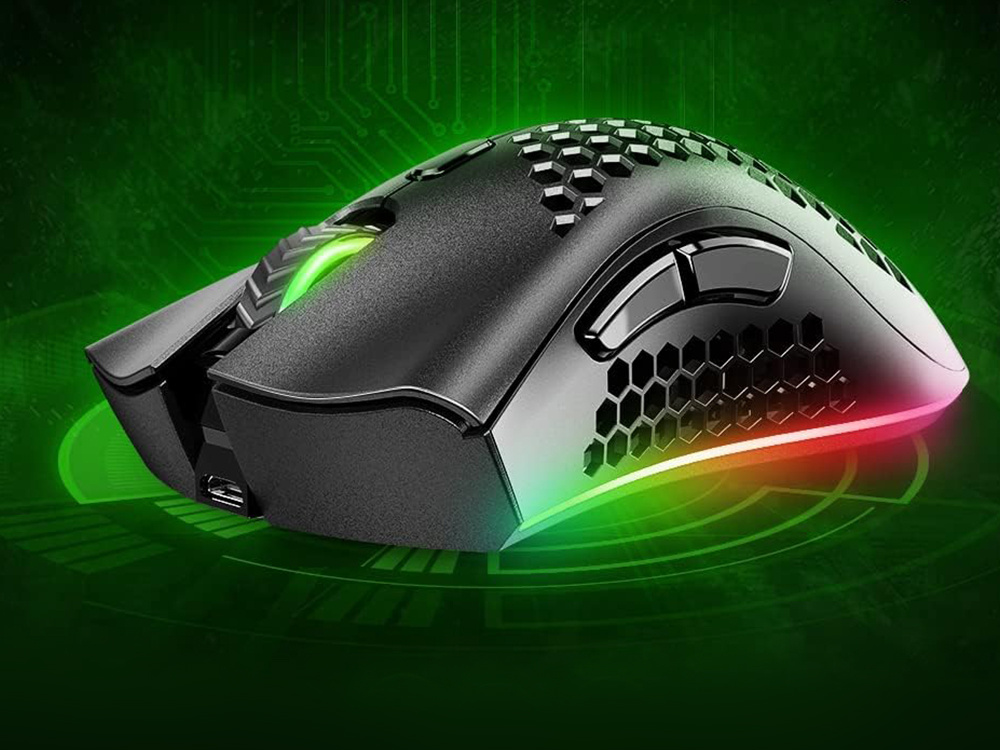 Belaidė optinė pelė su rgb apšvietimu