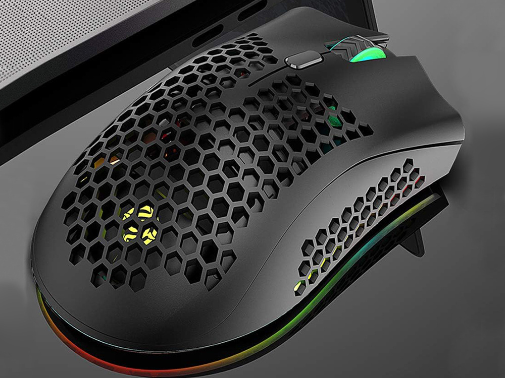 Belaidė optinė pelė su rgb apšvietimu