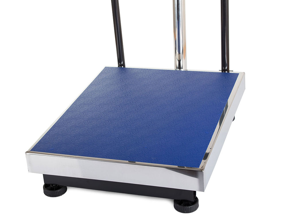 Elektroninės platforminės svarstyklės su atrama, 300 kg, 40x50 cm