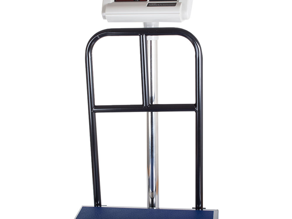 Elektroninės platforminės svarstyklės su atrama, 300 kg, 40x50 cm