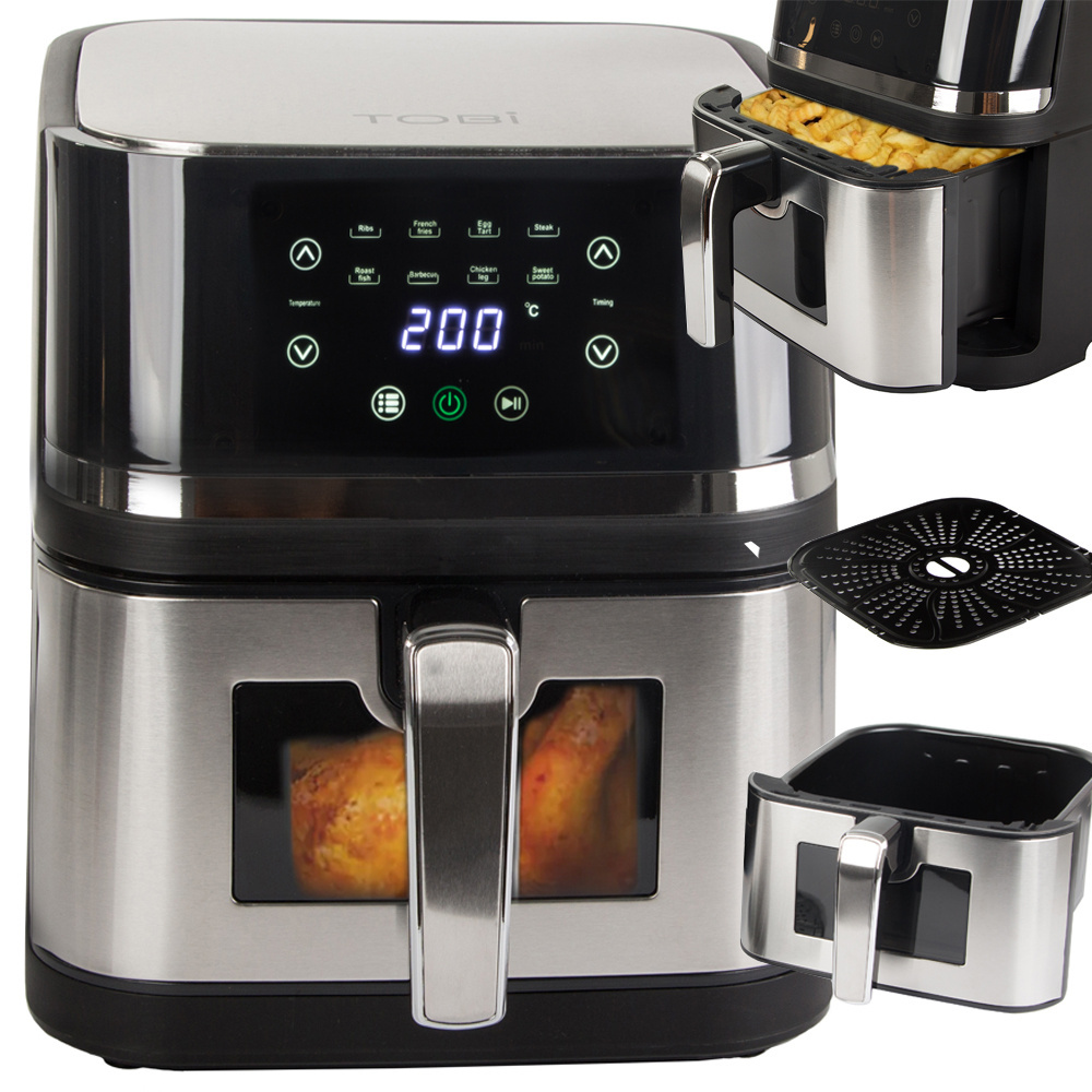 Oro gruzdintuvė 2400w 10l su lcd ekranu