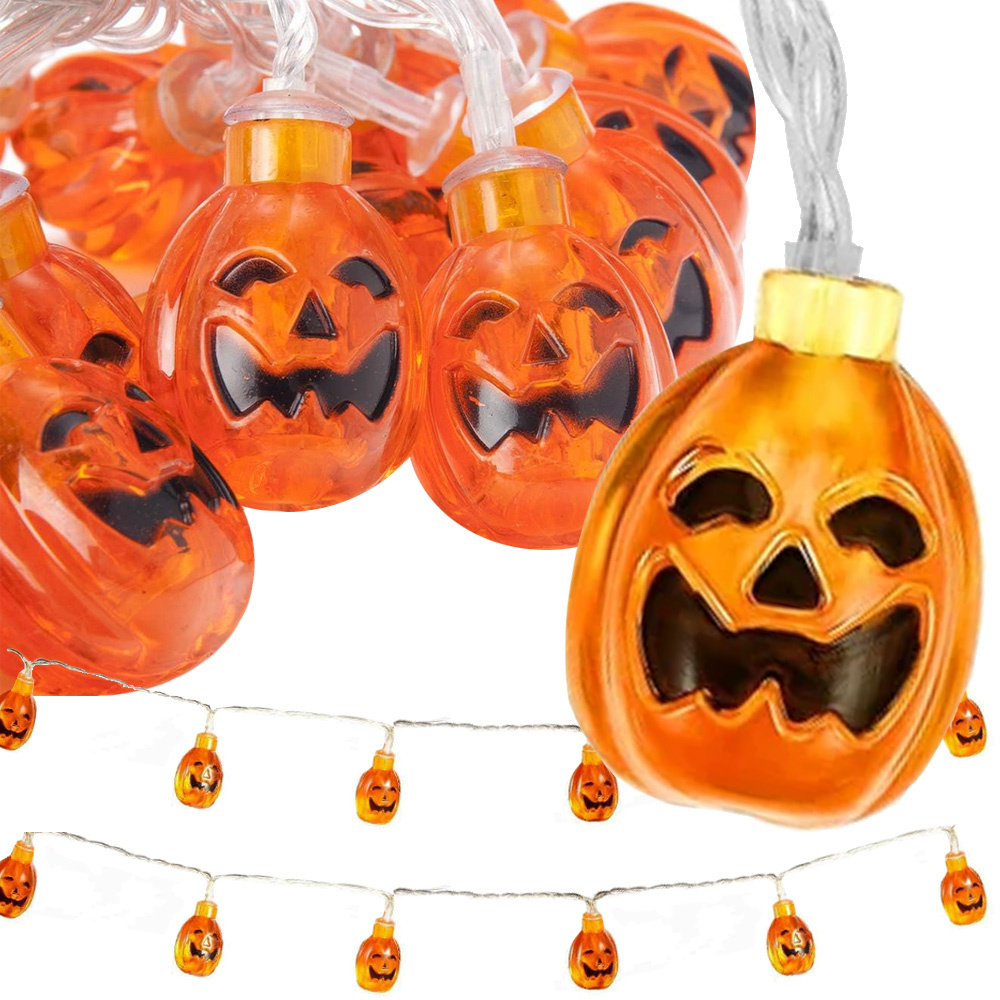 Dekoratyvinė girlianda halloween 10 led moliūgai, 195 cm