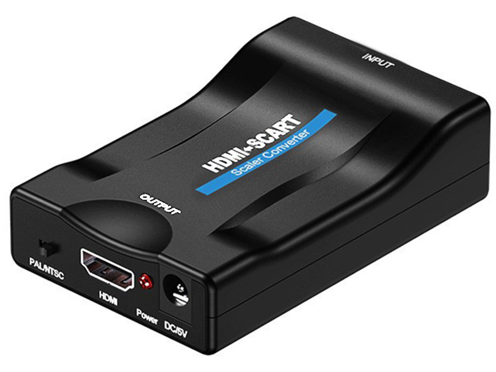 Adapteris scart į hdmi su full hd palaikymu