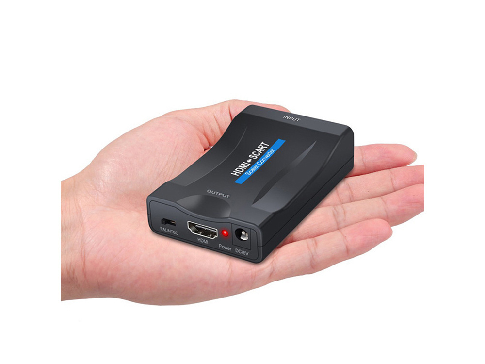 Adapteris scart į hdmi su full hd palaikymu