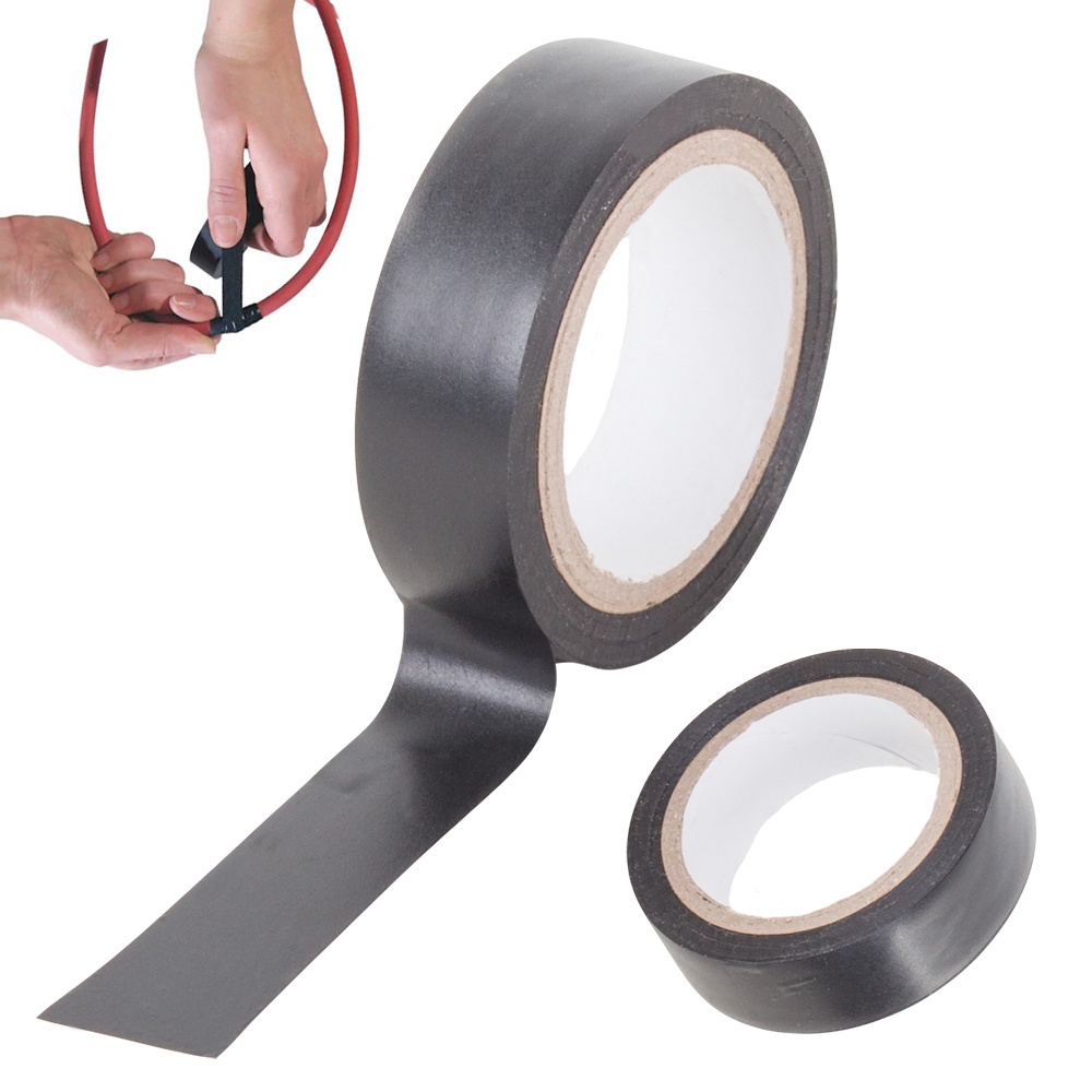 Izoliacinė pvc juosta, 17 mm x 9 m, juoda, atspari vandeniui