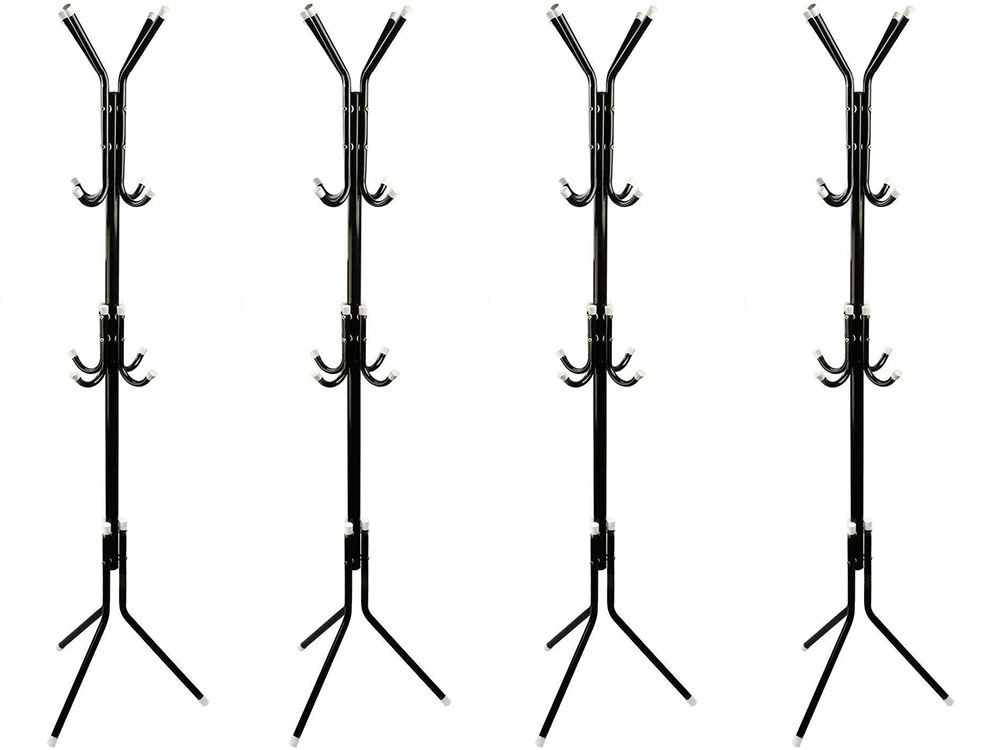 Drabužių kabykla, juoda, 174 cm