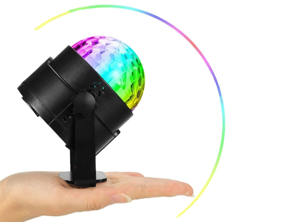 Disko projektorius su led rgb apšvietimu