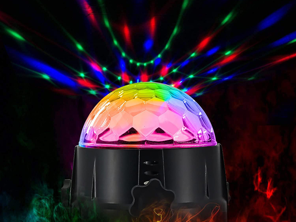 Disko projektorius su led rgb apšvietimu