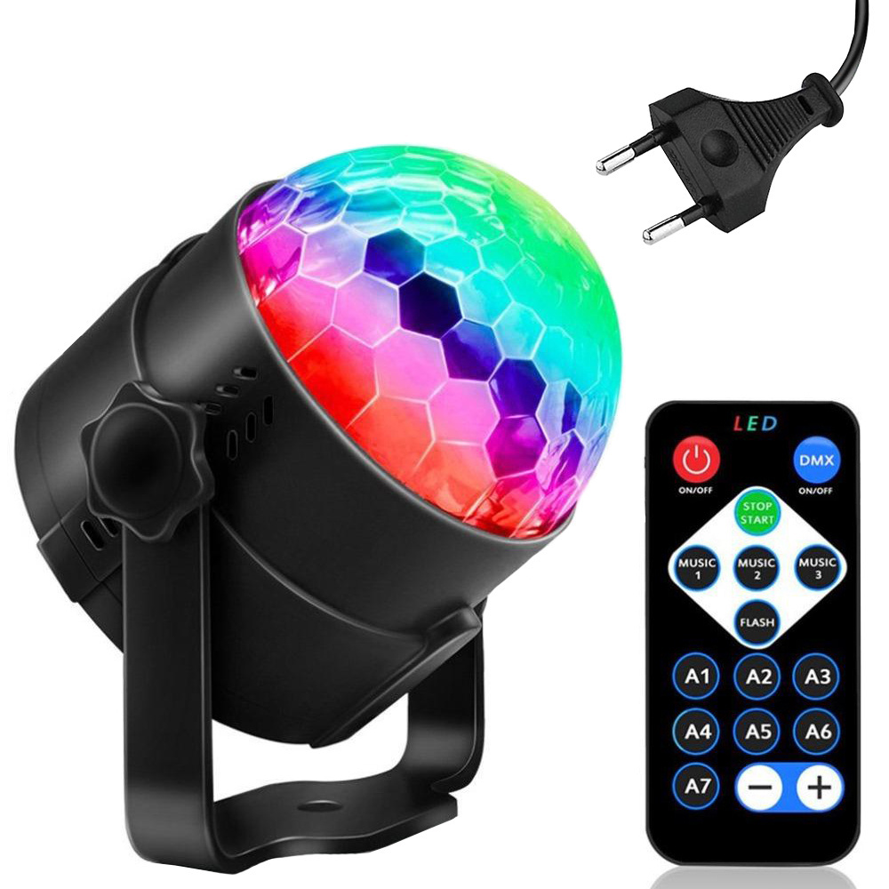 Disko projektorius su led rgb apšvietimu