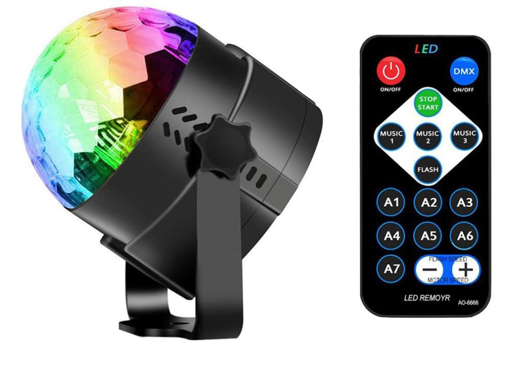 Disko projektorius su led rgb apšvietimu
