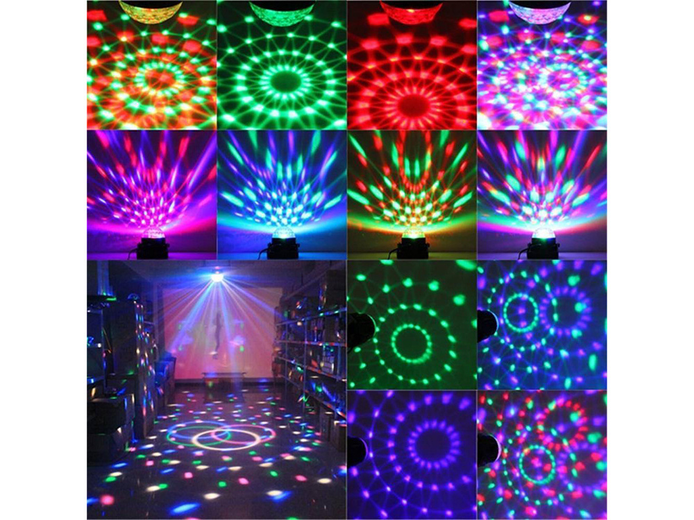 Disko projektorius su led rgb apšvietimu