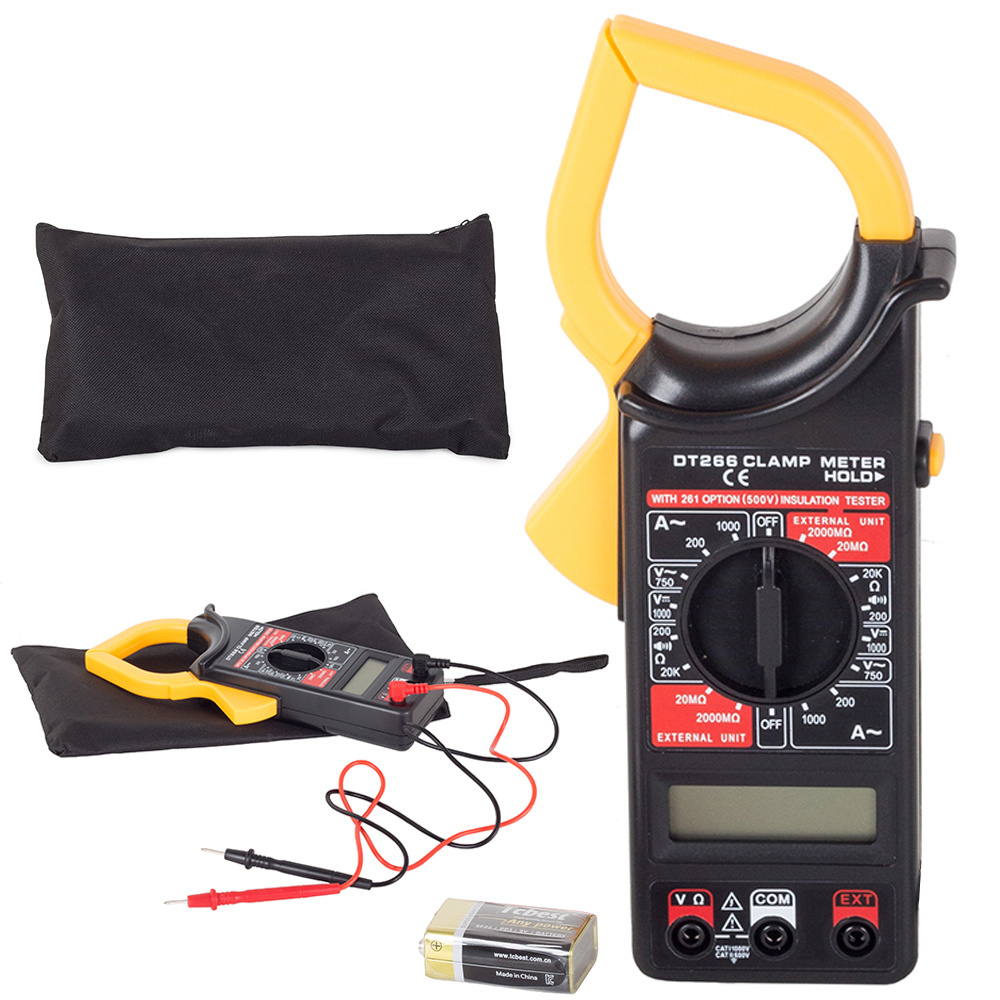 Multimetras su apkabomis dt-266
