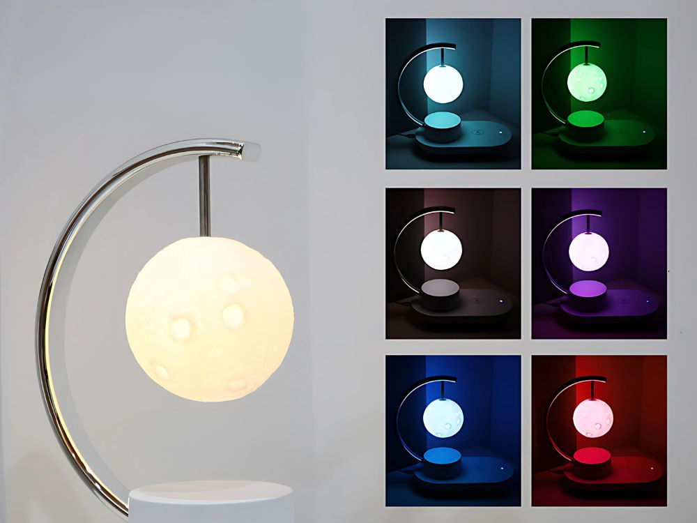 Led naktinė lempa su belaidžiu įkrovikliu 10w