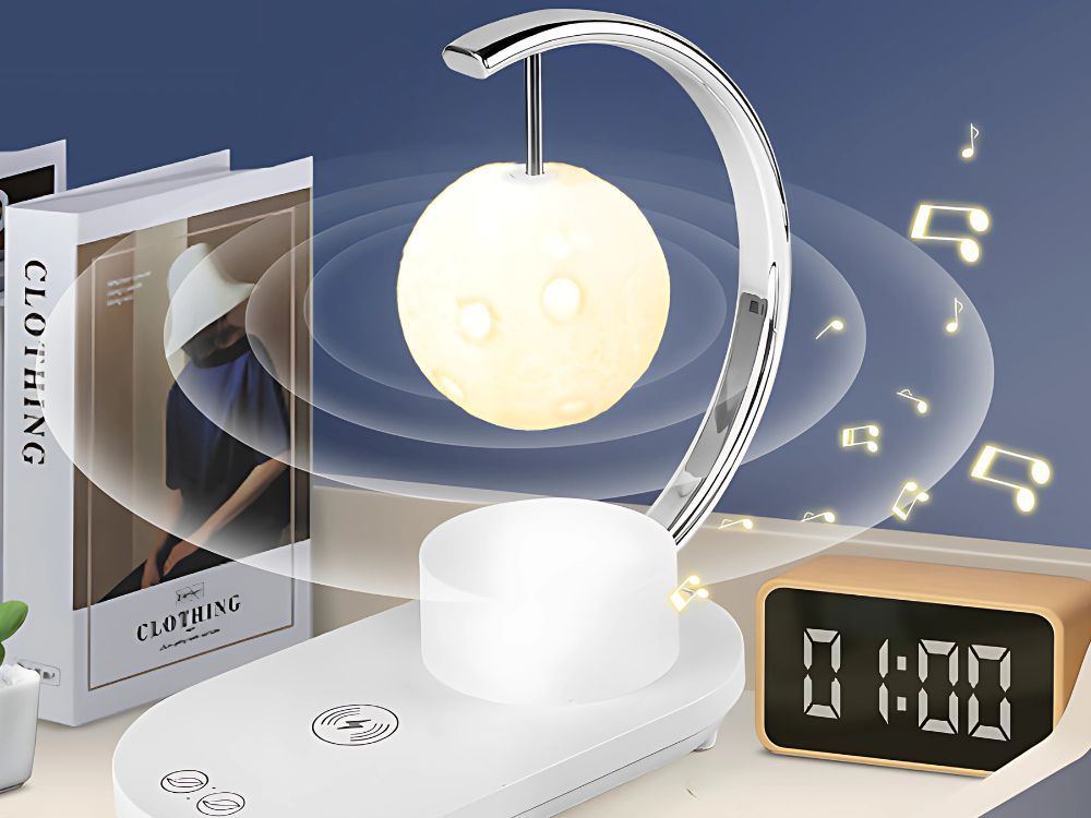 Led naktinė lempa su belaidžiu įkrovikliu 10w