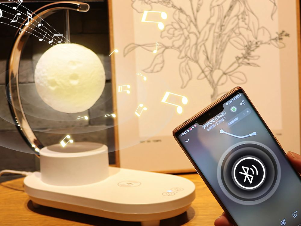 Led naktinė lempa su belaidžiu įkrovikliu 10w