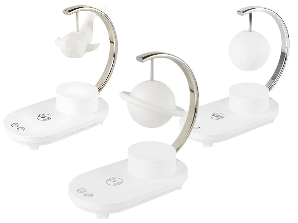 Led naktinė lempa su belaidžiu įkrovikliu 10w