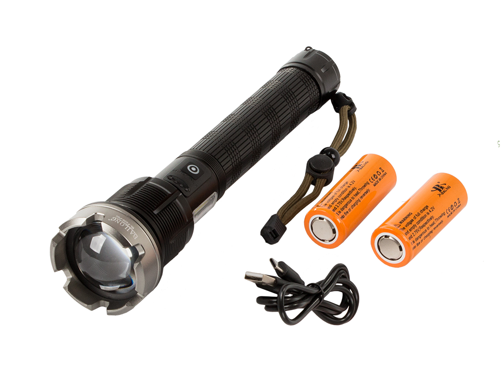 Taktinė žibintuvėlis bailong f226, led cree xhp90, 1000m, ipx5