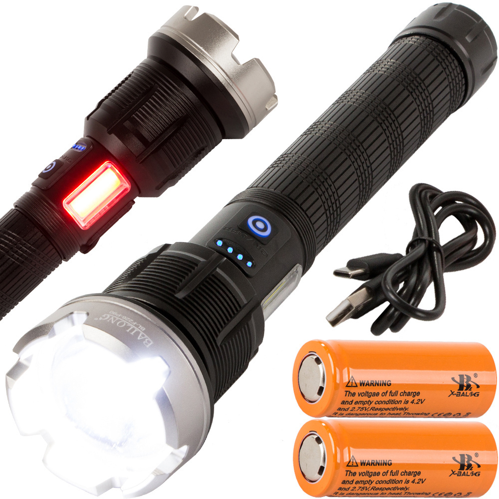 Taktinė žibintuvėlis bailong f226, led cree xhp90, 1000m, ipx5