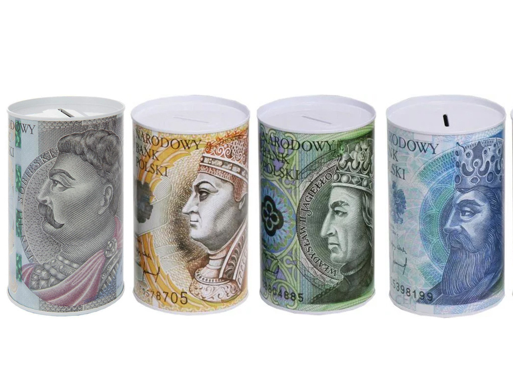 Metalinė taupyklė su banknotų piešiniais 2