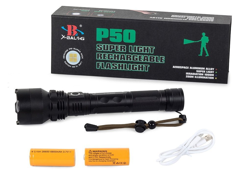 Žibintuvėlis bailong bl-p59-2-p50 su cree xhp50 dioda ir zoom funkcija