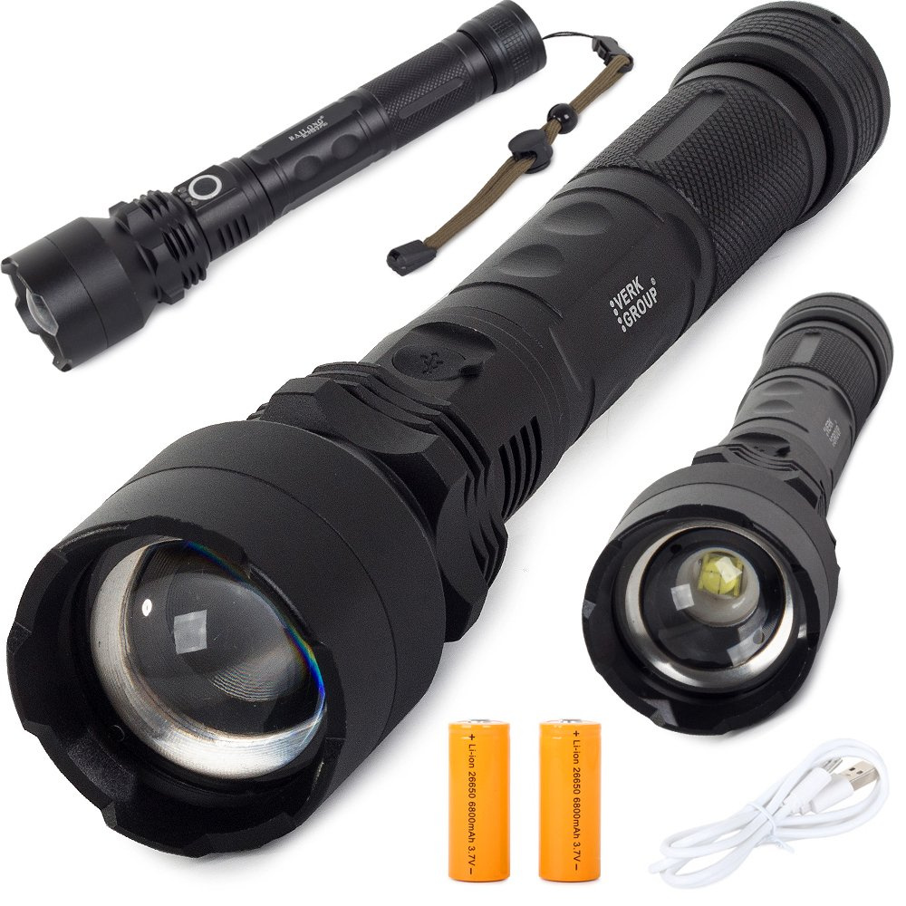 Žibintuvėlis bailong bl-p59-2-p50 su cree xhp50 dioda ir zoom funkcija