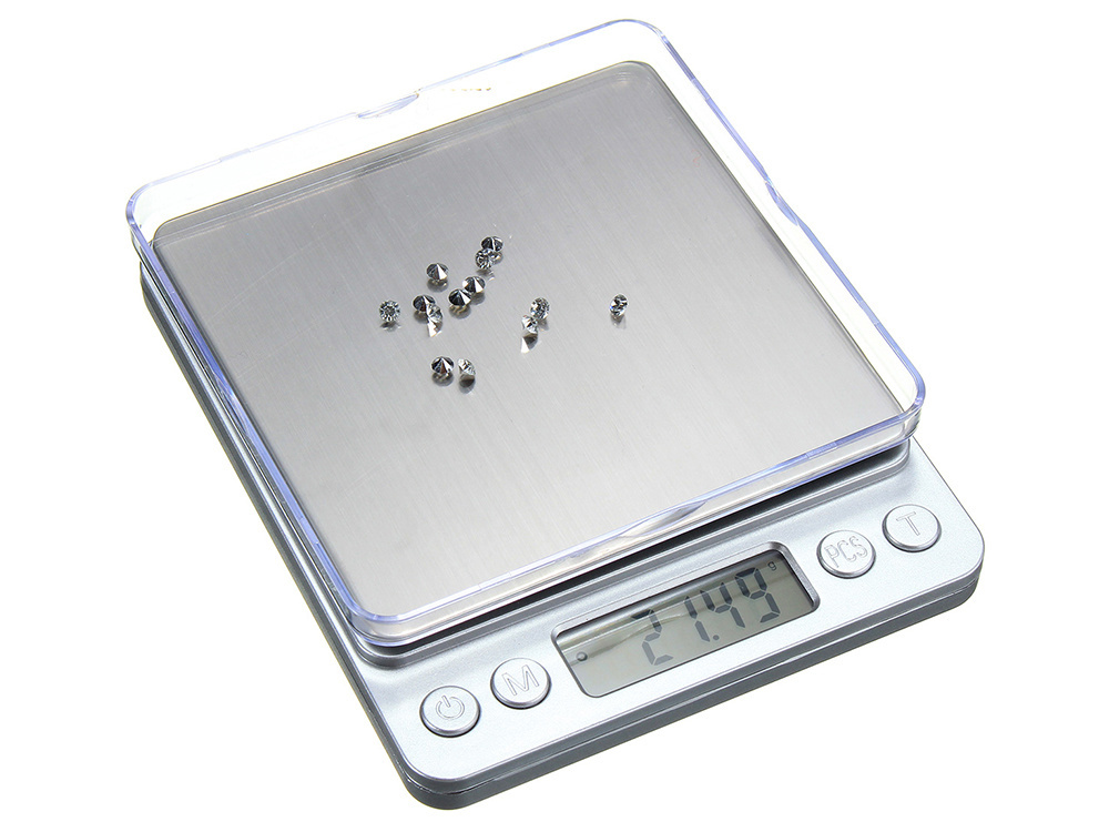 Juvelyrinės virtuvinės svarstyklės su lcd, 500g, 0,01g tikslumas