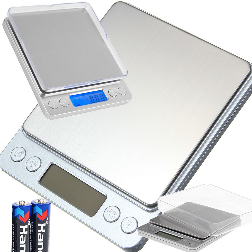 Juvelyrinės virtuvinės svarstyklės su lcd, 500g, 0,01g tikslumas