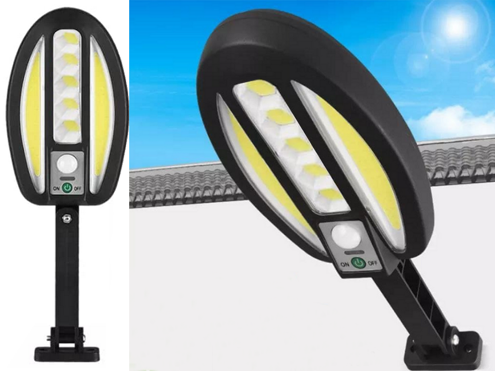 Saulės lempa su 95 led ir judesio jutikliu
